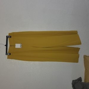 High Waisted Wide Leg Ankle Pants